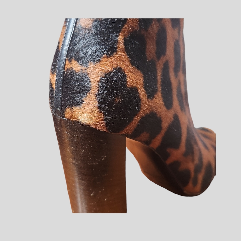 Tom Ford Leopard Ponyhair Zippered Ankle Boots - Picture 12 of 12